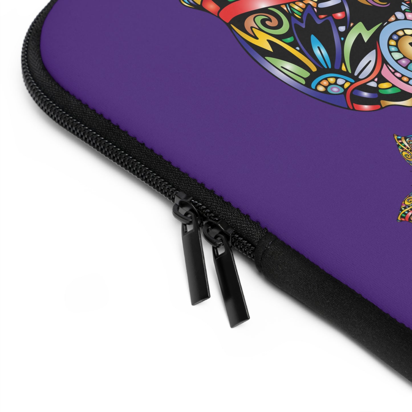 Vibrant Butterfly Laptop Sleeve, Colorful Computer Case, Stylish Tech Accessory, Gift for Students, Trendy Design for Professionals
