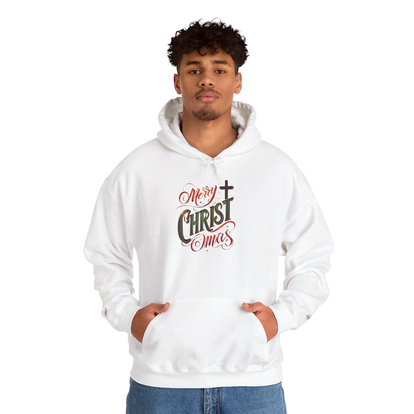 Merry Christmas Hoodie, Cozy Unisex Sweatshirt for Holiday Gatherings, Festive Gift Idea for Him/Her, Winter Apparel, Christmas Sweater