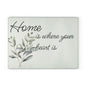 Home is Where Your Heart Is Glass Cutting Board, Kitchen Decor, Housewarming Gift, Wedding Present, Mother's Day Gift