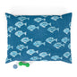 Blue Fish Pet Bed, Cozy Dog Bed, Cat Bed, Nautical Pet Accessories, Ocean Theme Pet Cushion, Perfect Gift for Pet Lovers