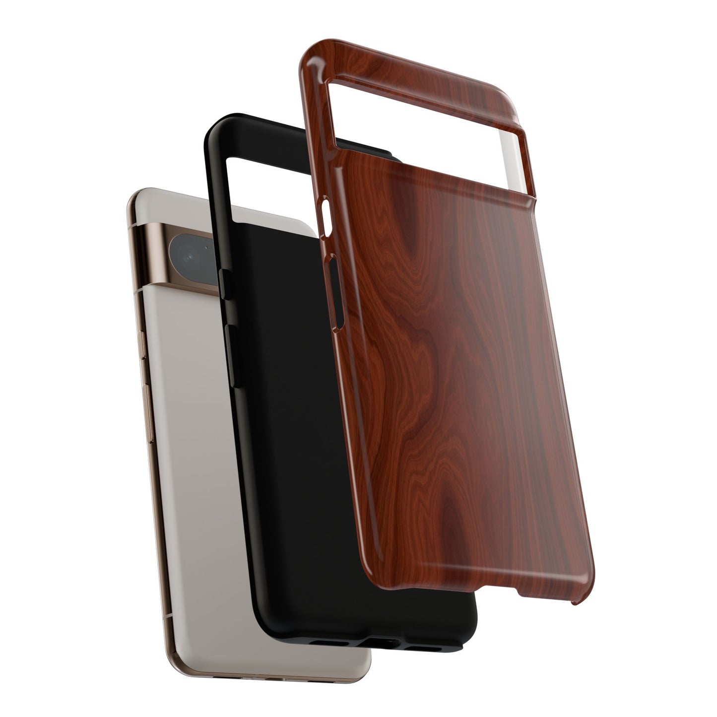 Wood Grain Phone Case, Stylish Tough Cases, Nature-Inspired Protective Cover, Unique Gifts for Him and Her, Eco-Friendly Tech Accessory