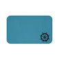 Nautical Bath Mat, Beach Home Decor, Wheel Design Mat, Coastal Bathroom Accessories, Great for Nautical Theme