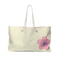 Floral Weekender Bag for Travel, Beach Tote, Summer Adventure, Weekend Getaways, Floral Beach Bag