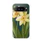 Floral Phone Case - Yellow Daffodil Design, Tough Phone Cover, Spring Decor, Floral Gift, Nature-Inspired Accessories
