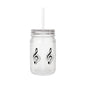Musical Mason Jar Tumbler | BPA-Free Drinking Cup | Perfect Gift for Musicians, Weddings, Housewarmings, Music Lovers