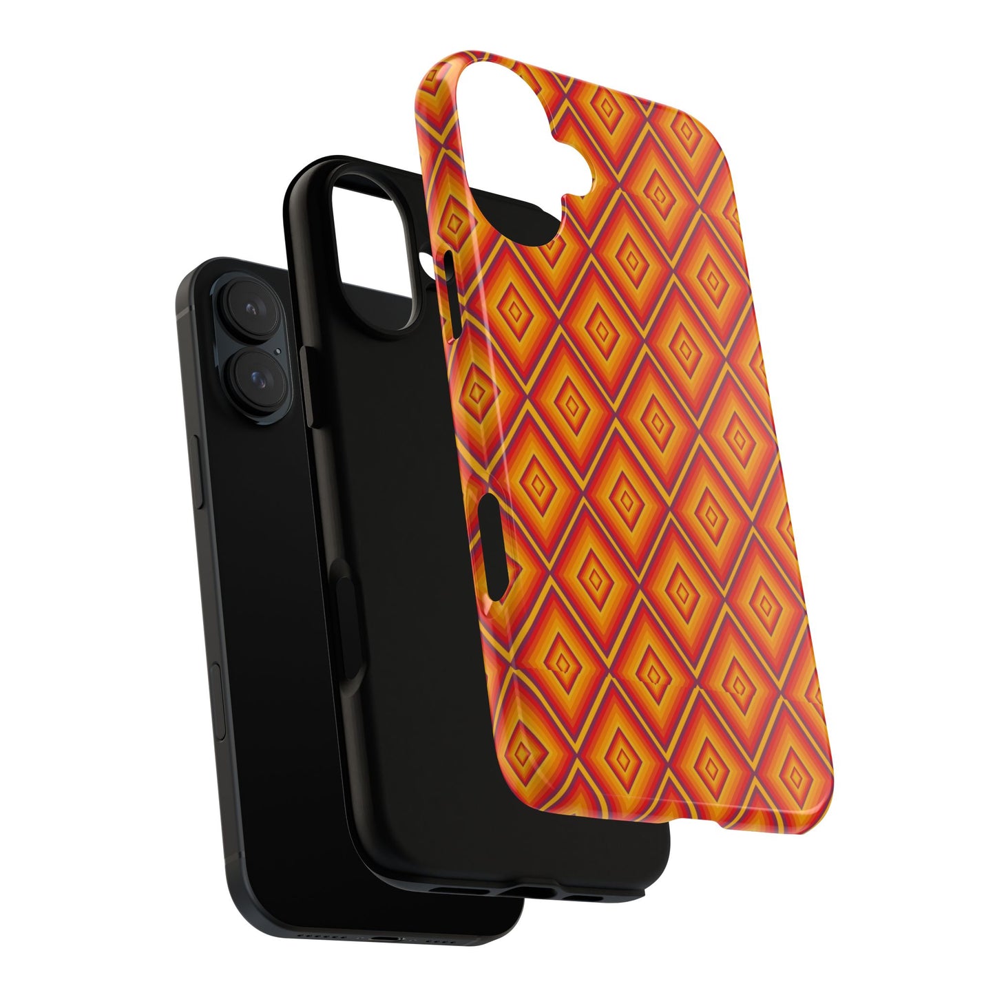 Geometric Phone Case, Tough Cases for Protection, Stylish Smartphone Cover, Vibrant Patterned Phone Accessory, Unique Gift Idea, [...]