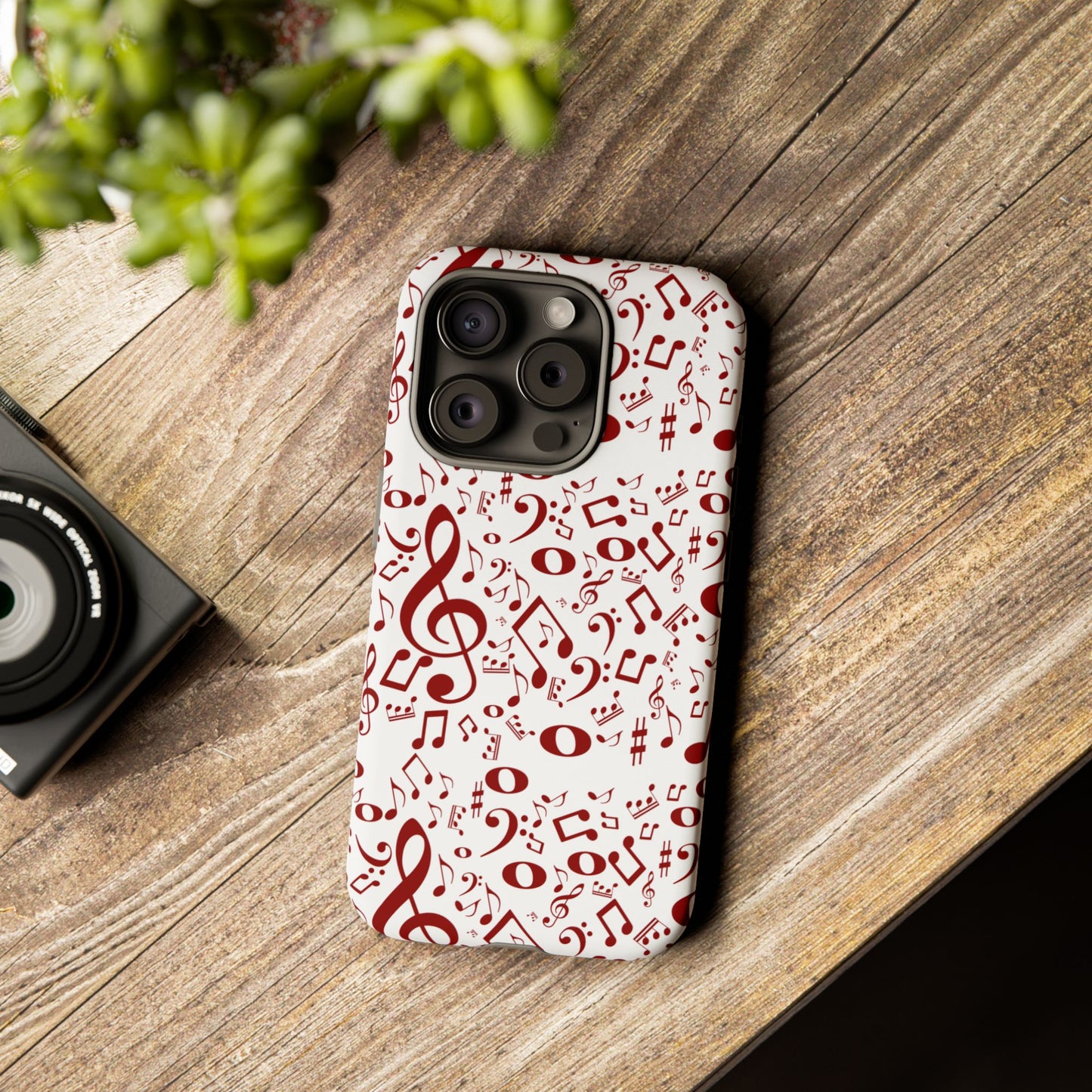 Musical Note Phone Case, Tough iPhone Cover, Gift for Musicians, Customizable, Music Lover's Accessory, Durable Phone Protection