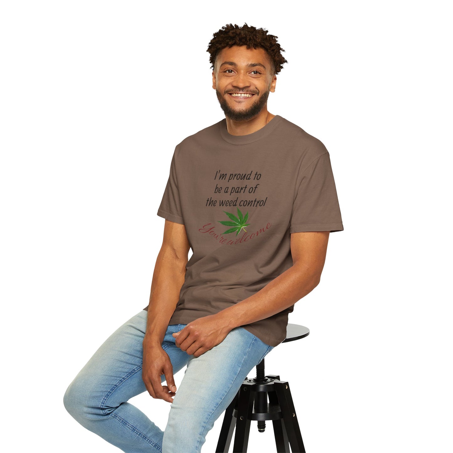 Proud Weed Control Unisex T-shirt, Cannabis Enthusiast Gift, Stoner Humor Tee, Eco-Friendly Apparel, Perfect for 420 Celebrations
