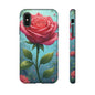 Floral Phone Case, Tough Cases with Elegant Rose Design, Stylish iPhone Cover, Rose Flower Gift for Nature Lovers, Unique Mobile Accessories