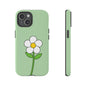Floral Phone Case - Tough Cases for Nature Lovers, Cute Green Flower Design, iPhone Cover, Gift for Her, Spring Accessories