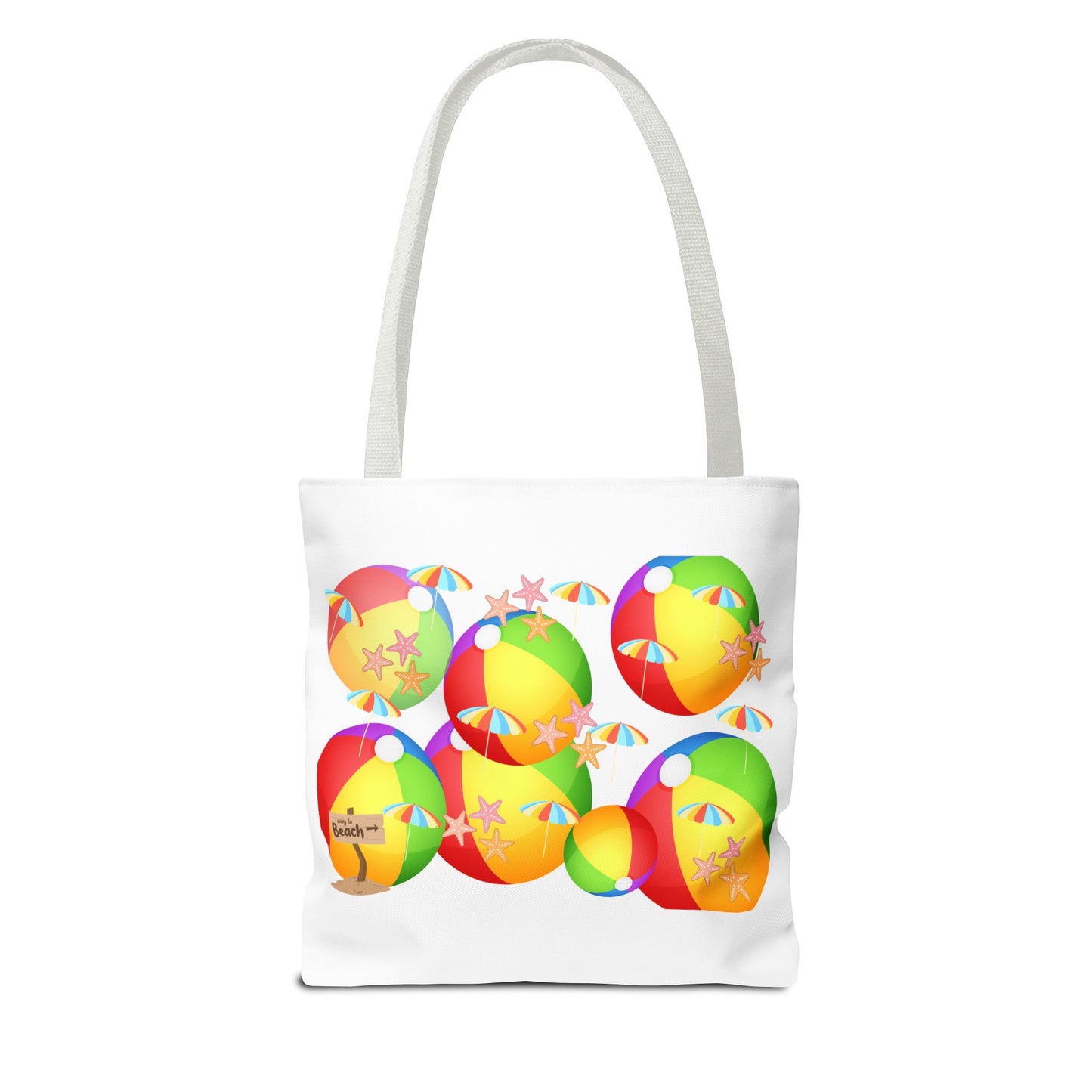 Colorful Beach Ball Tote Bag, Fun Tote for Summer