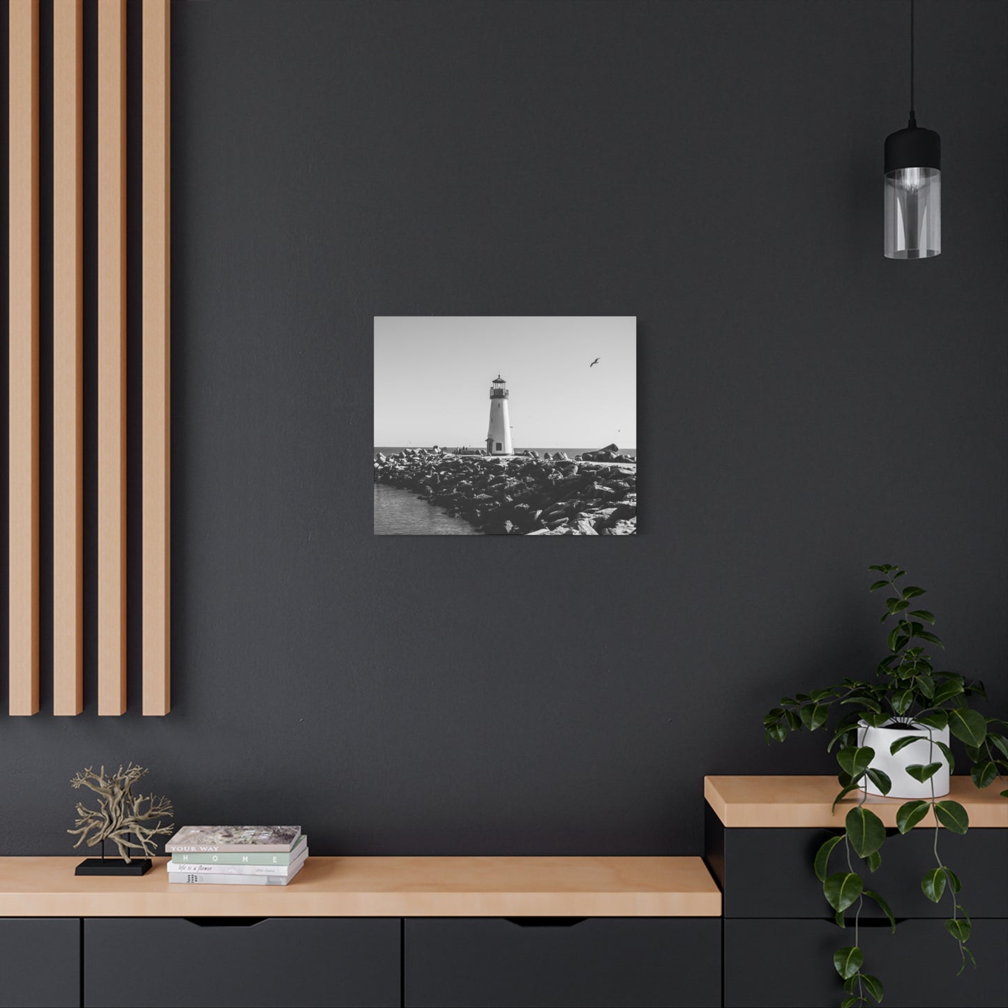 Matte Canvas, Stretched, 1.25" - Lighthouse