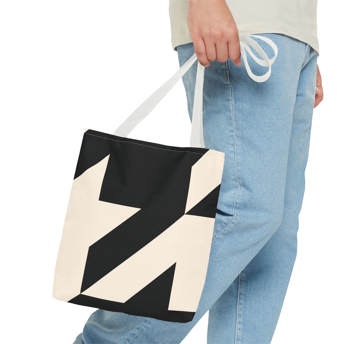 Chic Abstract Tote Bag, Stylish Travel Bag, Reusable Shopping Bag, Modern Design Bag, Fashionable Canvas Tote