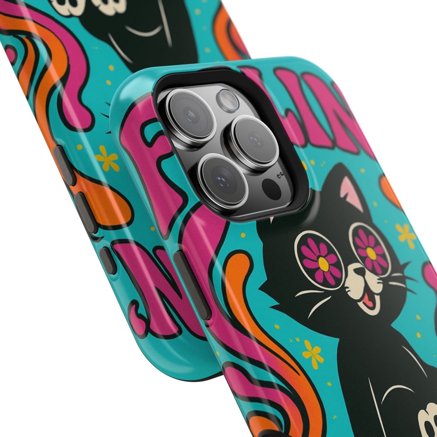 Groovy Cat Magnetic Impact-Resistant Phone Case