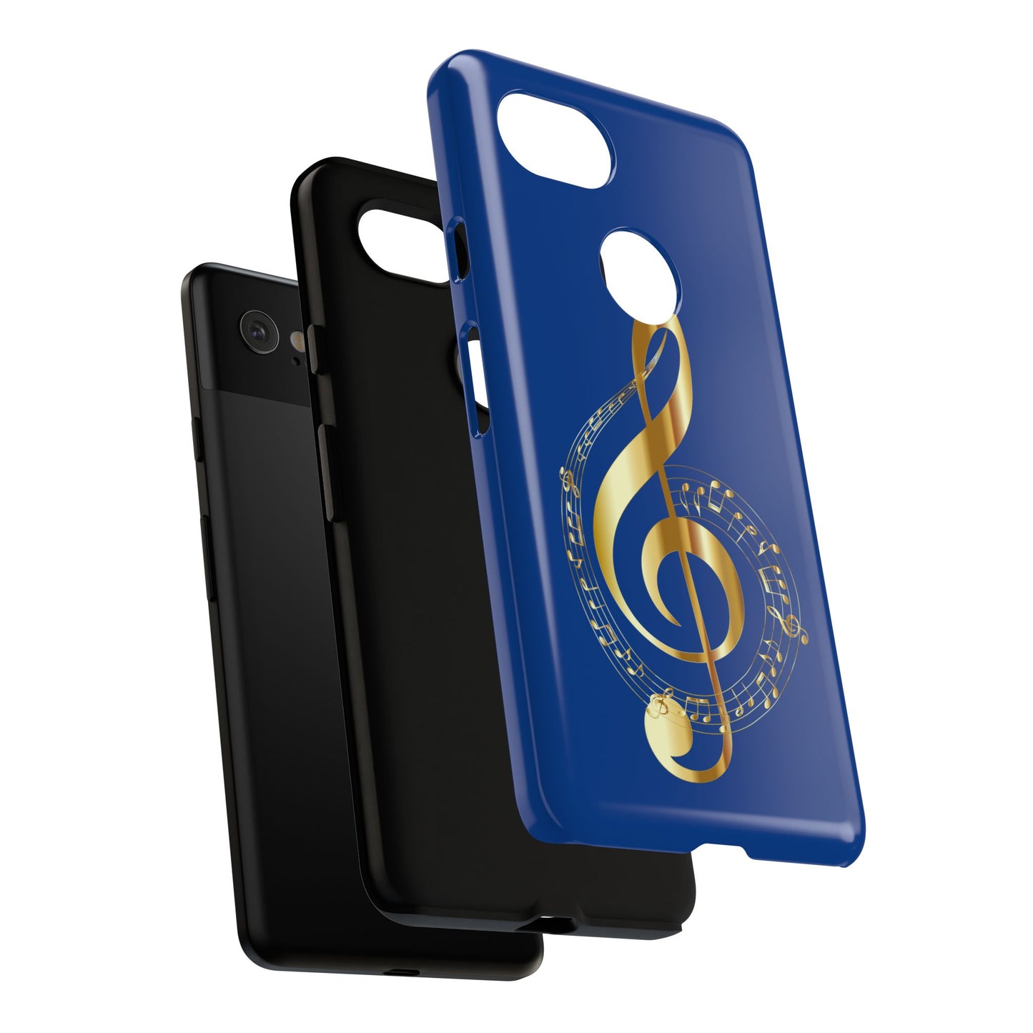 Tough Cases Blue and Gold Musical Note