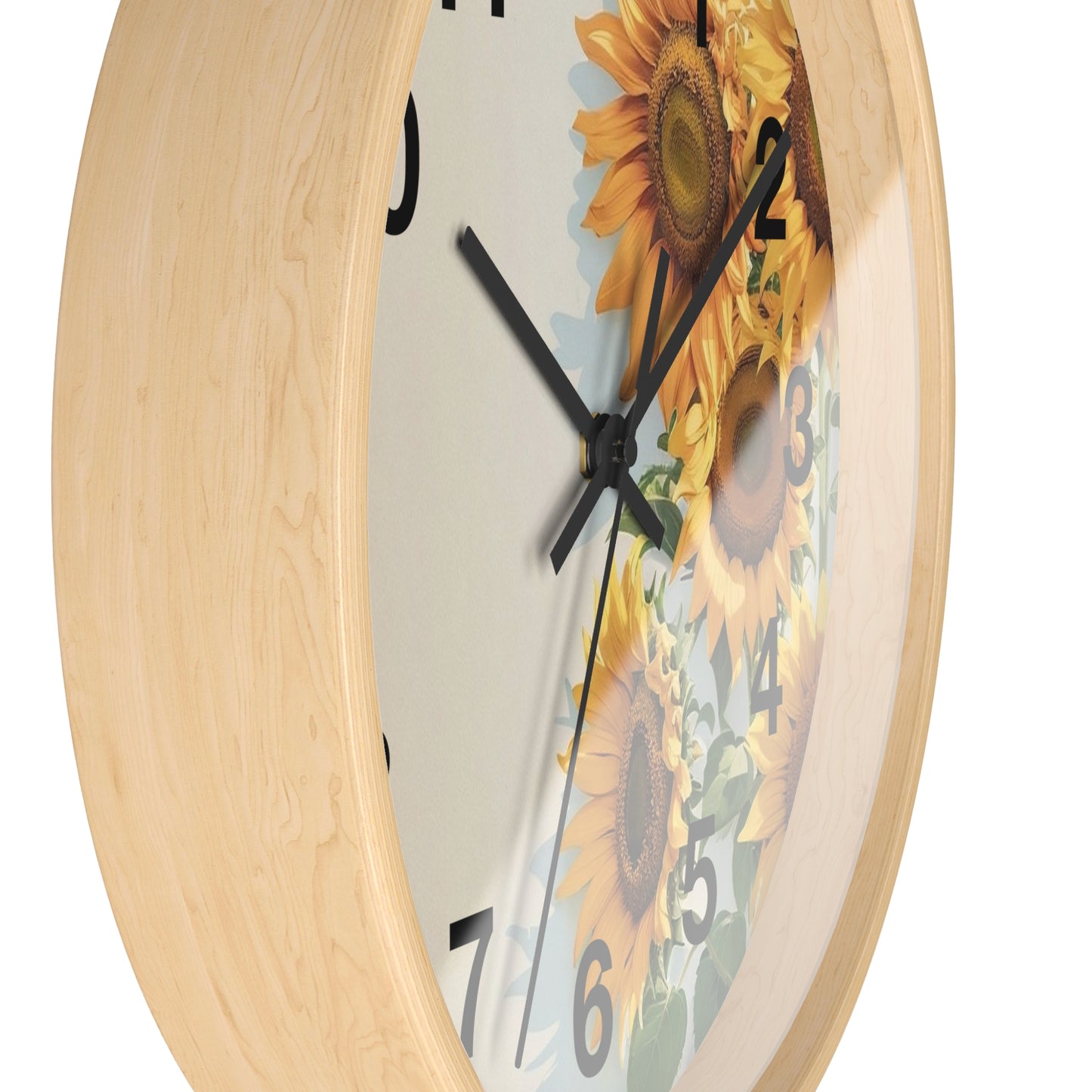 Sunflower Bouquet Wall Clock | Floral Home Decor, Kitchen Clock