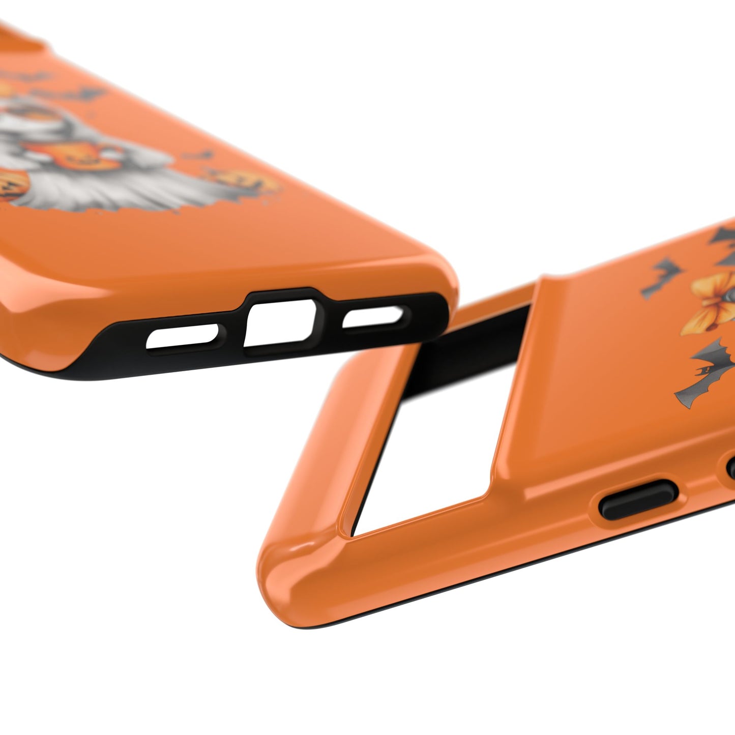 Halloween Ghost Phone Case, Cute Cat Ghost Case, Autumn Phone Cover, Spooky Season Gift, Trick or Treat Case