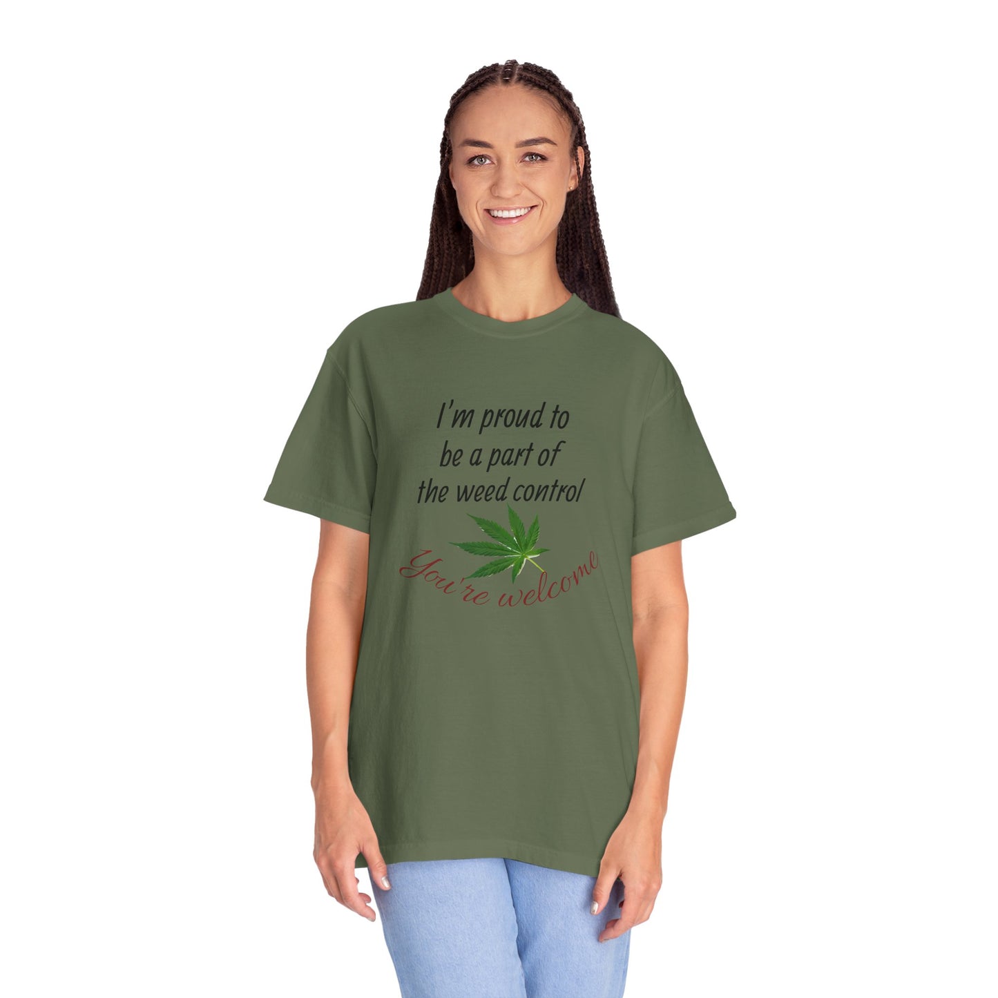 Proud Weed Control Unisex T-shirt, Cannabis Enthusiast Gift, Stoner Humor Tee, Eco-Friendly Apparel, Perfect for 420 Celebrations