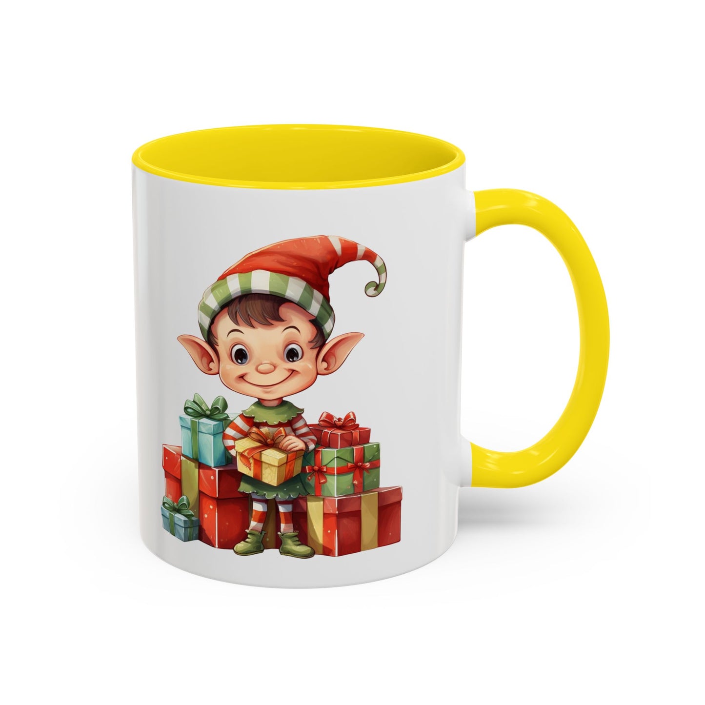 Holiday Elf Coffee Mug - Festive Gift Mug, Christmas Decor, Cute Elf Mug, Coffee Lover Gift, Winter Holiday Drinkware