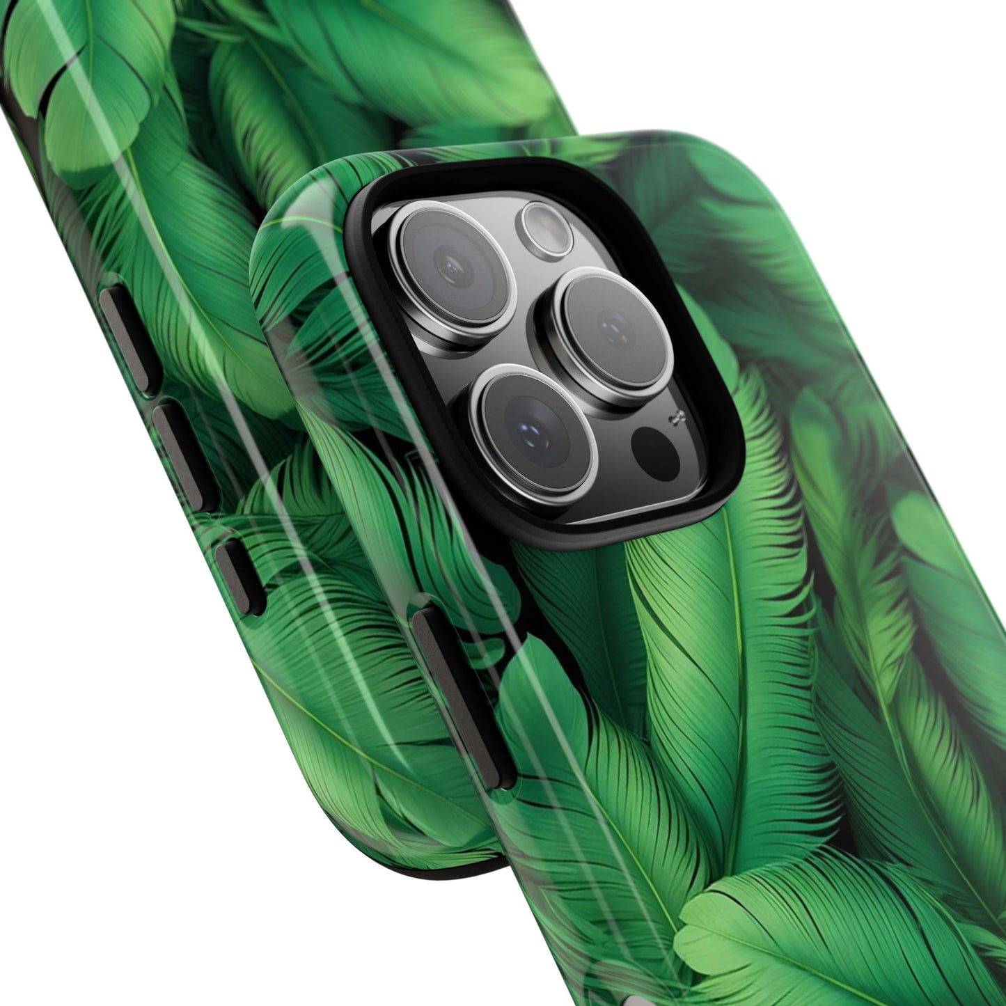 Tough Cases - Tropical Leaf Phone Case, Nature-inspired, Phone Accessory, Gift for Her, Jungle Theme, Eco-Friendly