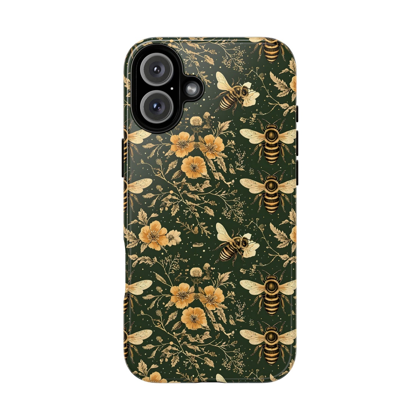 Nature-Inspired Phone Case, Tough Cases for Nature Lovers, Floral Bee Design, Eco-Friendly Gift, Summer Vibes, Trendy Phone Accessory,
