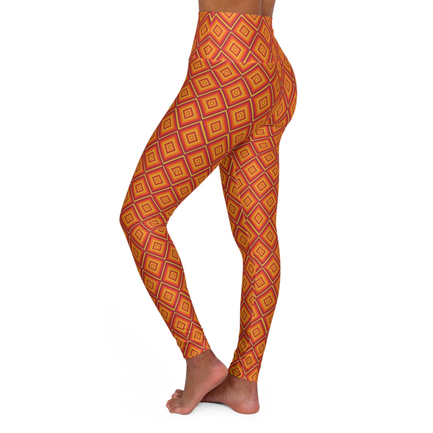 Vibrant High Waisted Yoga Leggings, Activewear, Fitness, Gym, Athleisure, Colorful Leggings