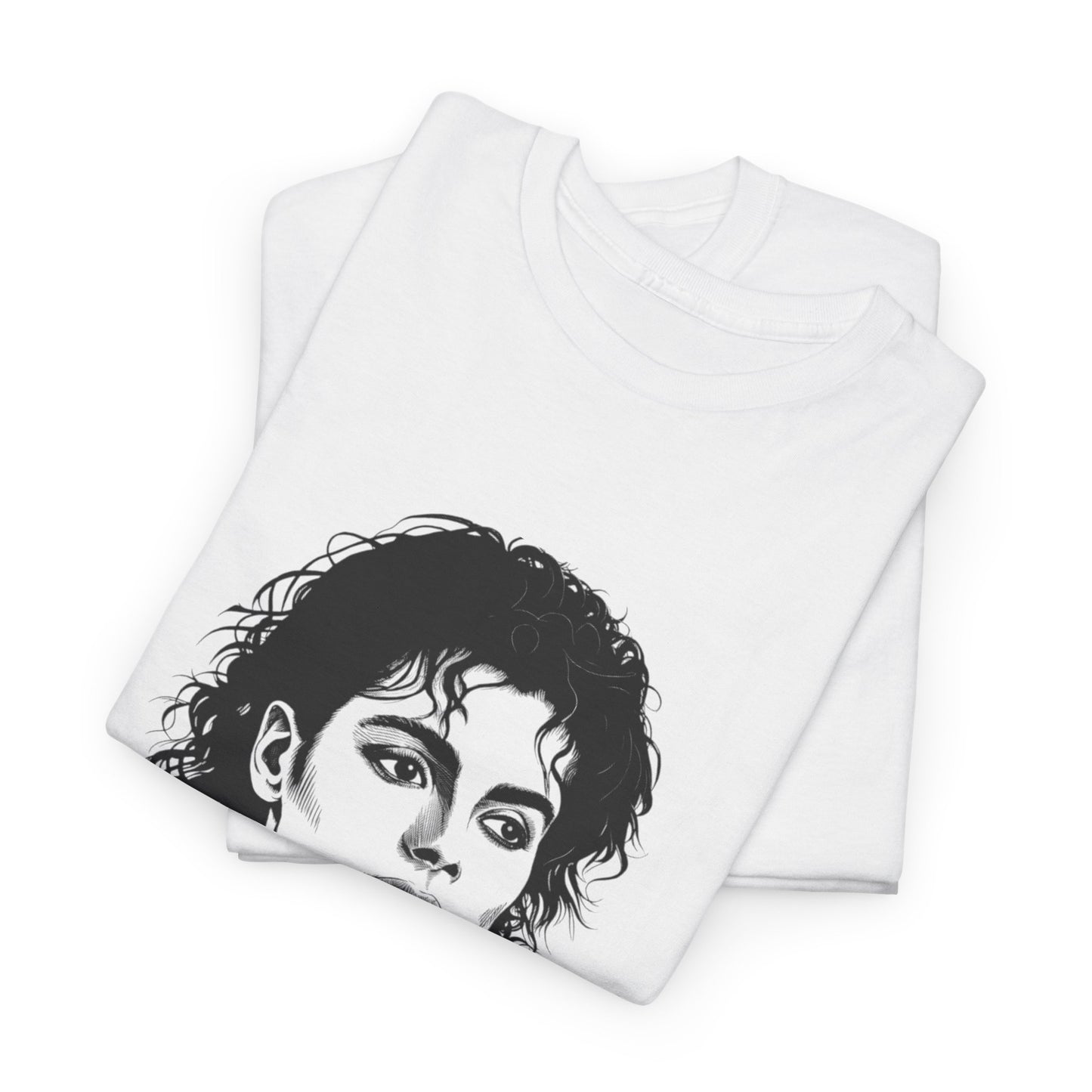 Michael Inspired Unisex Heavy Cotton Tee, Vintage Style Shirt, Retro Graphic Tee, Music Lover Gift, Unisex Casual Wear