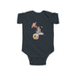 Colorful ABC Animals Infant Bodysuit | Cute Baby Gift, Newborn, Kids Apparel, Animal Print, Baby Girl Boy Outfit