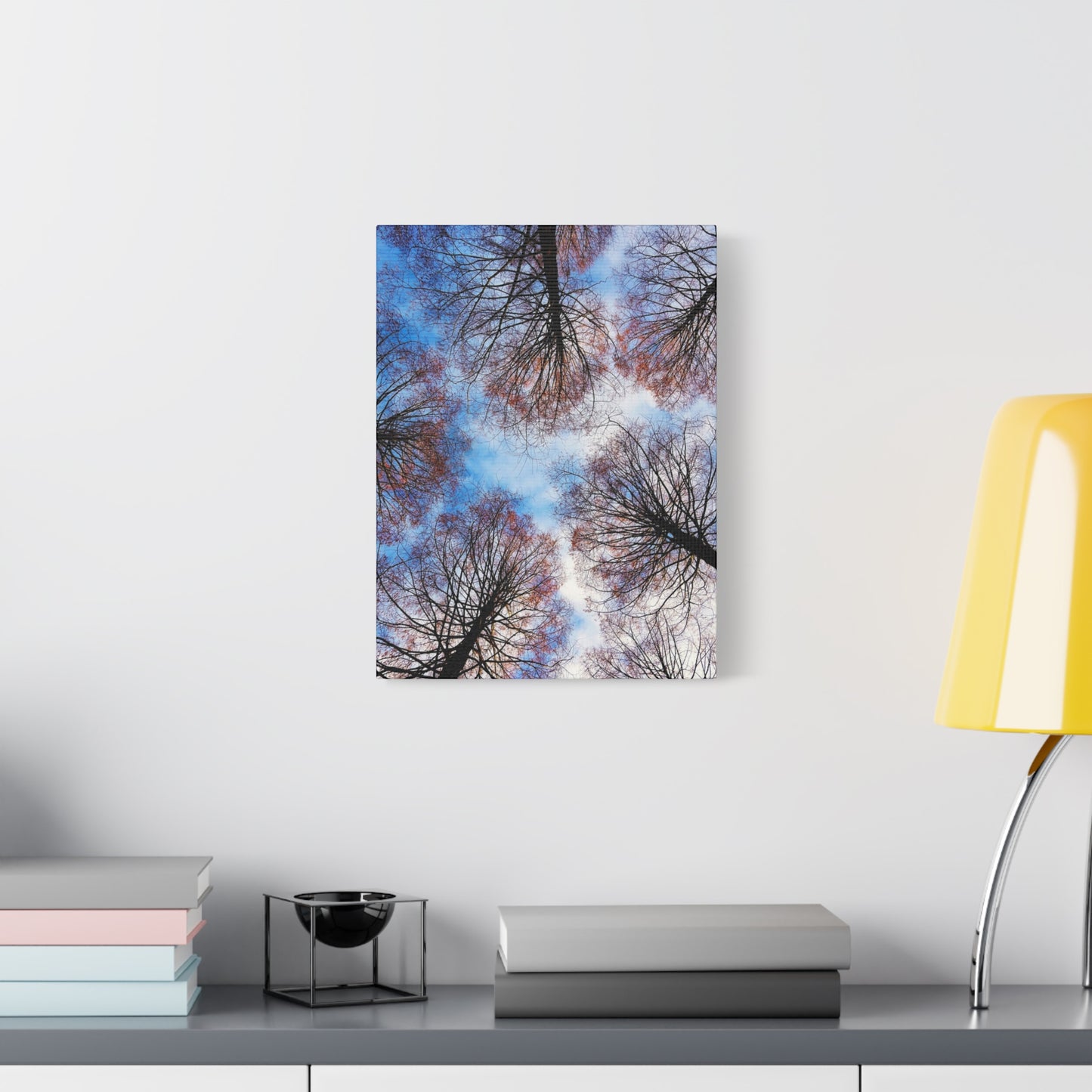 Winter Tree Canopy Matte Canvas Wall Art — Stretched 1.25"