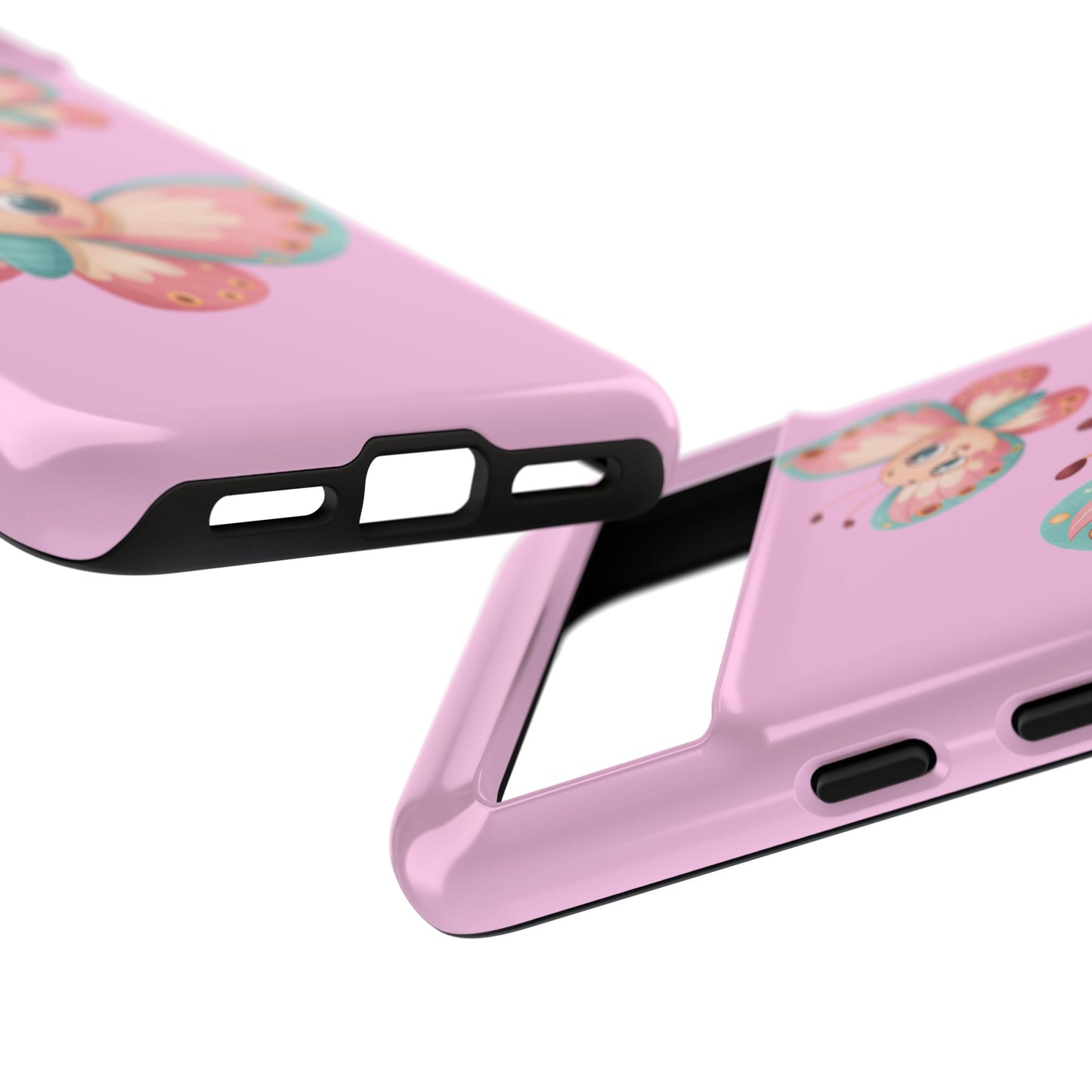 Cute Butterfly Phone Case, Tough Phone Cover, Girly Phone Accessory, Unique Gift for Her, Kids Phone Case, Floral Design Case