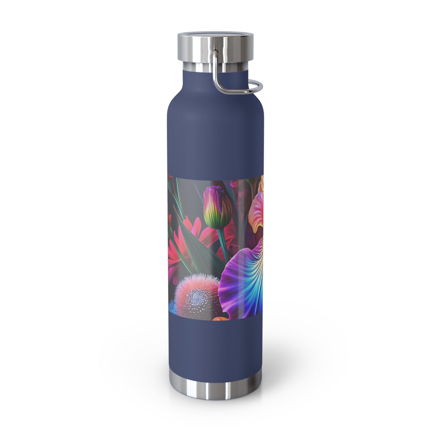 Astrological Copper Insulated Bottle, Cosmic Travel Mug, Horoscope Water Bottle, Starry Flask, Unique Gift for Astrology Lovers