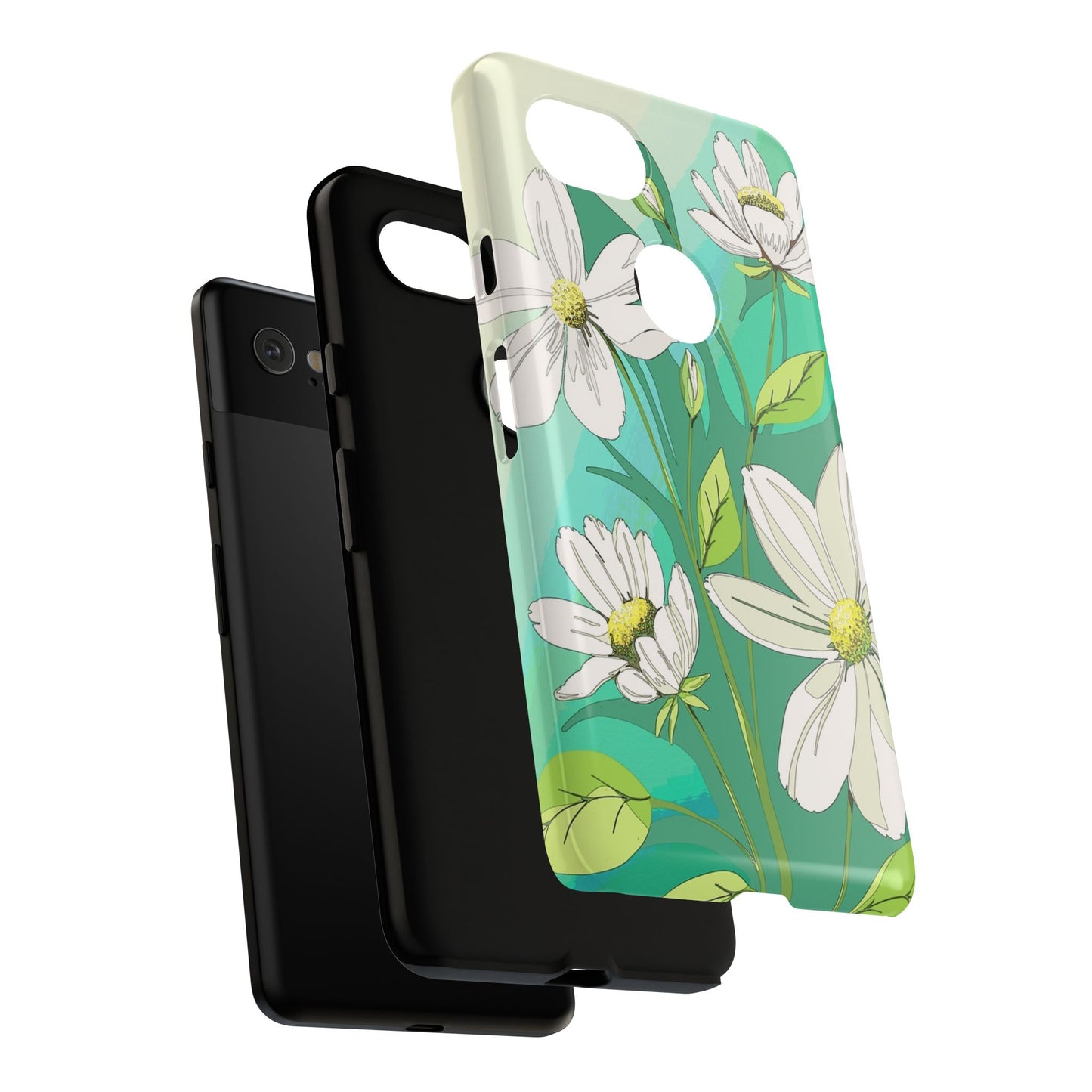 Floral Phone Case, Tough Cases, Flower Design, Nature Inspired, Eco-Friendly Cover, Unique Gift for Her, Spring Accessories