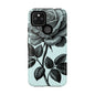 Elegant Floral Phone Case, Tough Cases for iPhones, Black Rose Design, Gift for Her, Stylish Phone Cover, Birthday Gifts