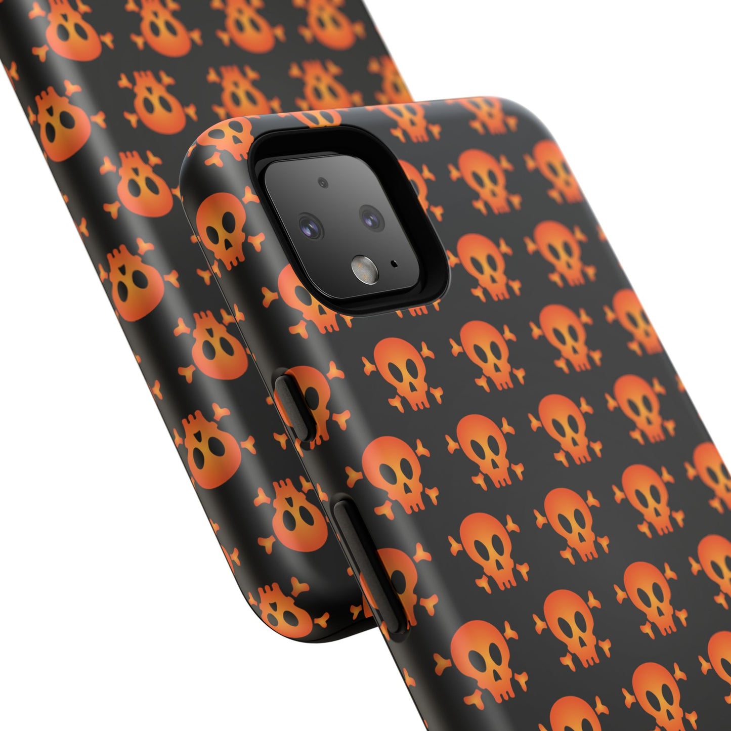 Halloween Skull Phone Case, Spooky Mobile Cover, Trick or Treat Accessory, Goth Gift, Skull Pattern Design