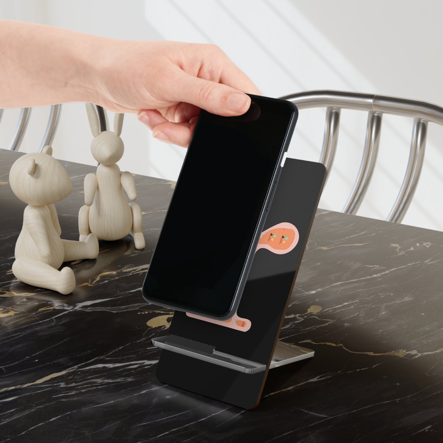 Stylish Mobile Display Stand for Smartphones, Desk Organizer, Modern Tech Accessory, Phone Holder, Gift for Tech Lovers