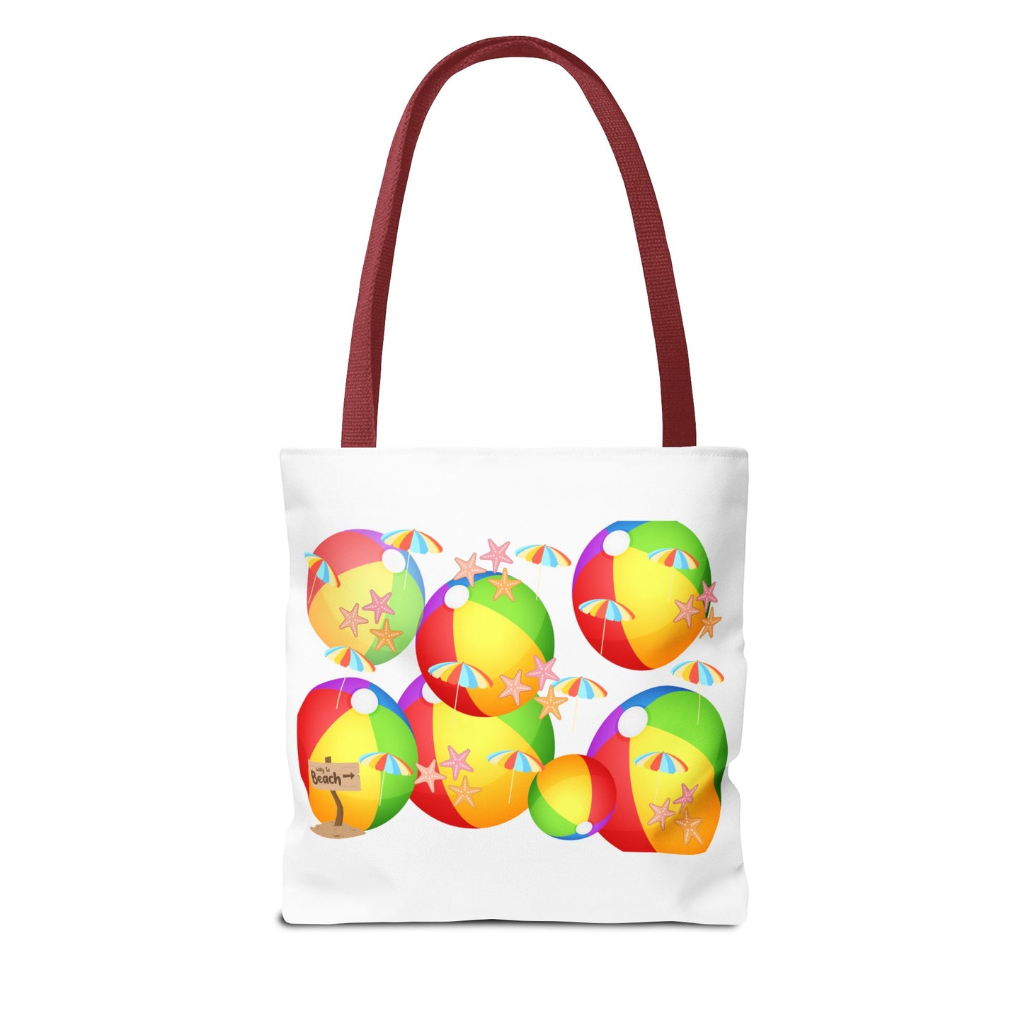 Colorful Beach Ball Tote Bag, Fun Tote for Summer