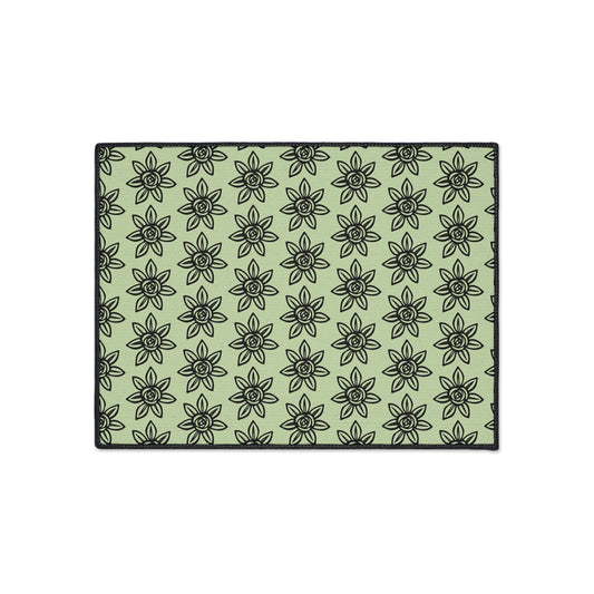 Botanical Heavy Duty Floor Mat - Indoor/Outdoor Use, Kitchen, Entryway, Garden, Eco-Friendly