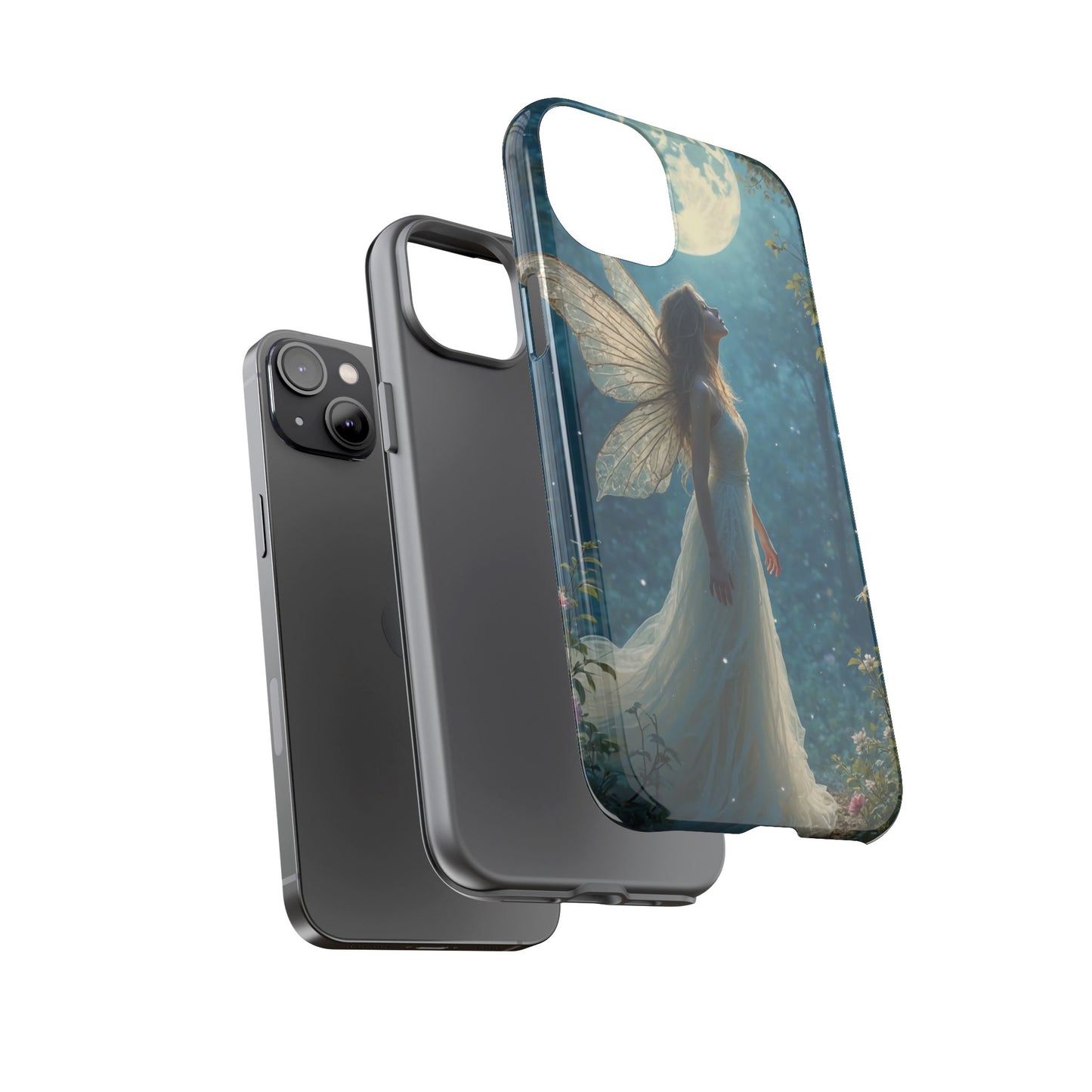 Fairy Moon Phone Case | Tough Cases for Nature Lovers, Fantasy Gift, Boho Phone Accessory, Ethereal Aesthetic, Magical Design