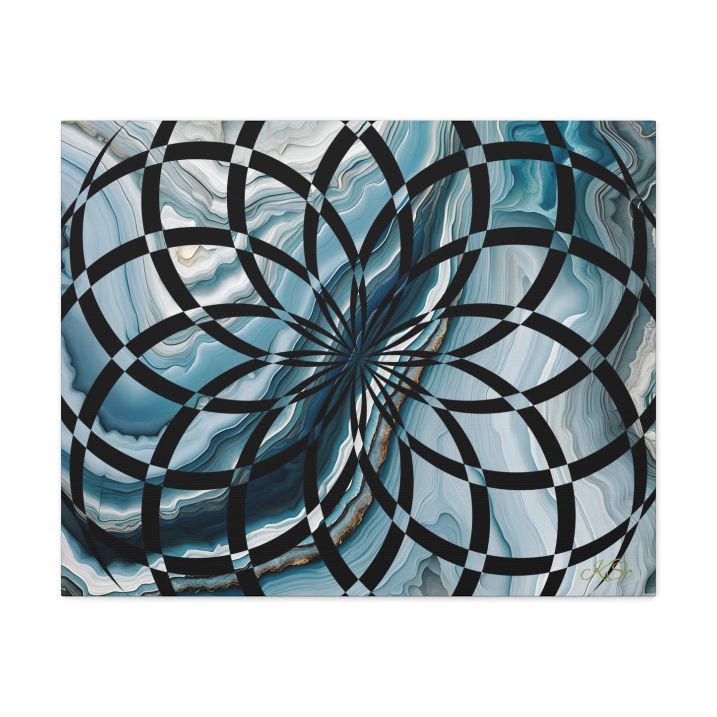 Abstract Geometric Art Canvas Print, Modern Wall