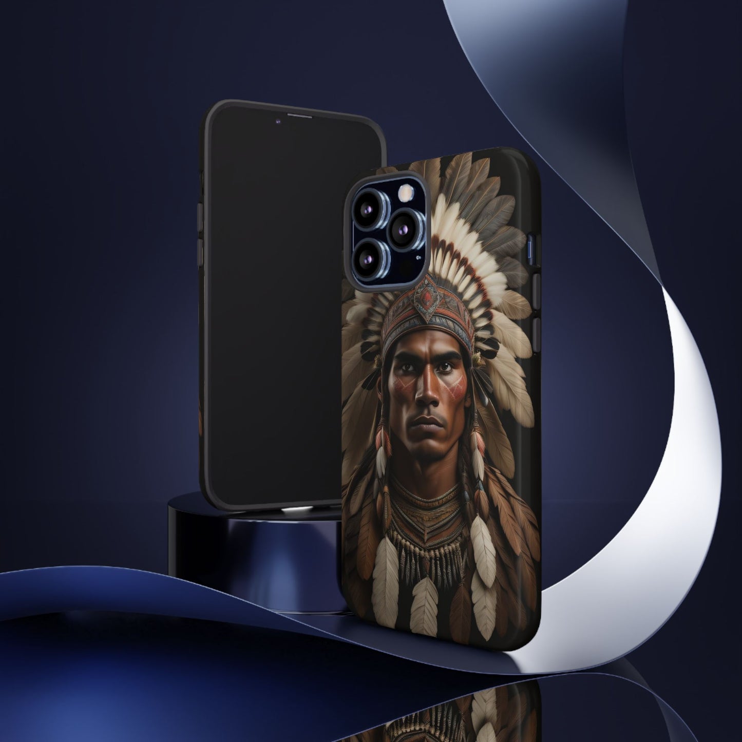 Native American Art Phone Case, Strong Culture Design, Unique Gift for Him or Her, Tough Cases, Customizable Protector, Tribal Style