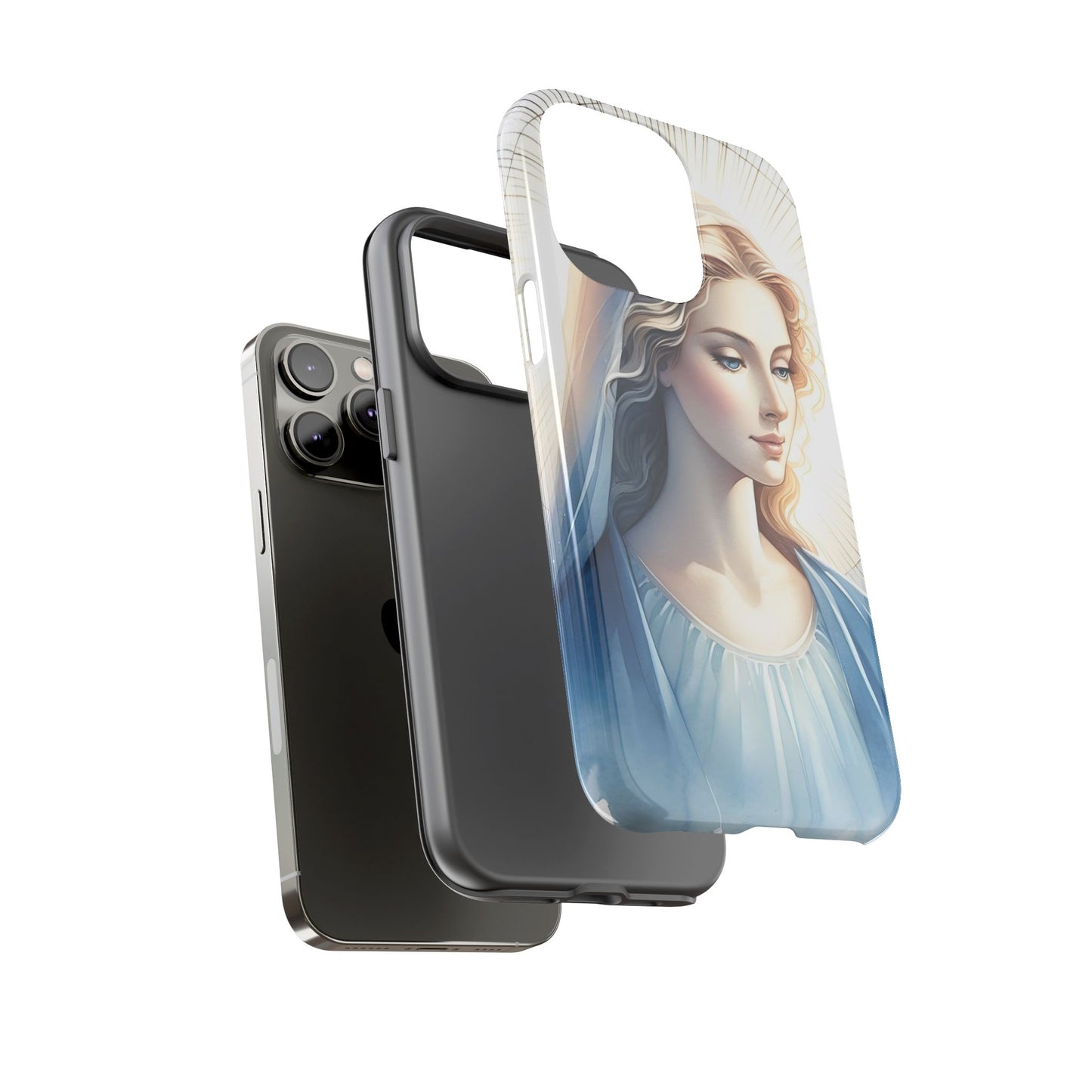 Beautiful Mary Phone Case, Tough Phone Case, Inspirational Tech Accessory, Gift for Her, Religious Phone Cover