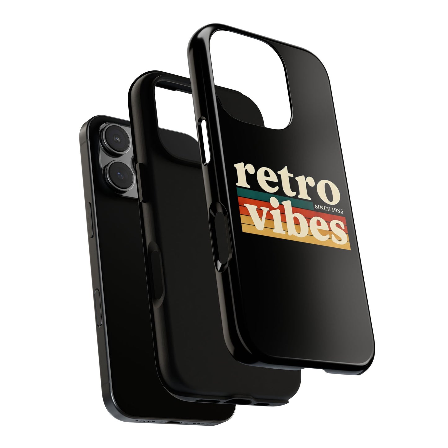 Retro Vibes Phone Case, Tough Phone Cover, Vintage Style Case, Gift for Music Lovers, Retro Aesthetic Accessory