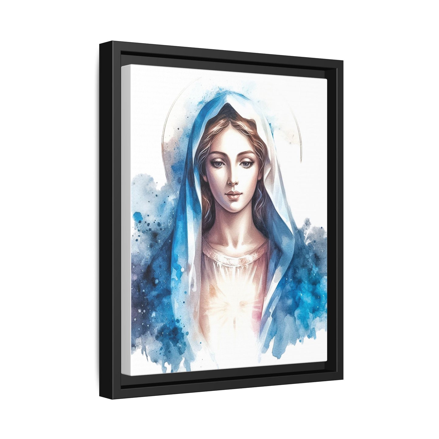 Framed Canvas Art Print, Spiritual Decor, Religious Artwork, Wall Decor, Gift for Faith, Elegant Home Decoration