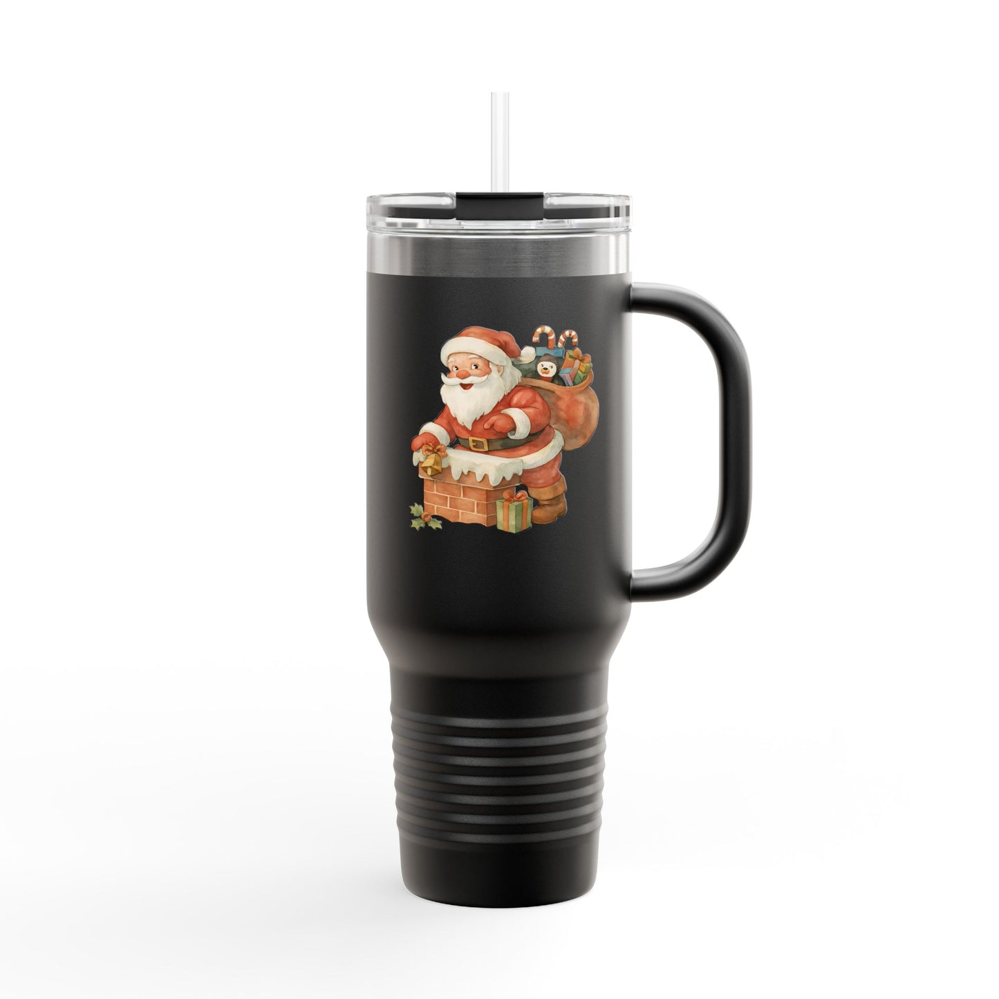 Festive Insulated Travel Mug with Santa and Holiday Designs | Perfect for Christmas Parties, Gift for Coffee Lovers, Winter Travel, [...]