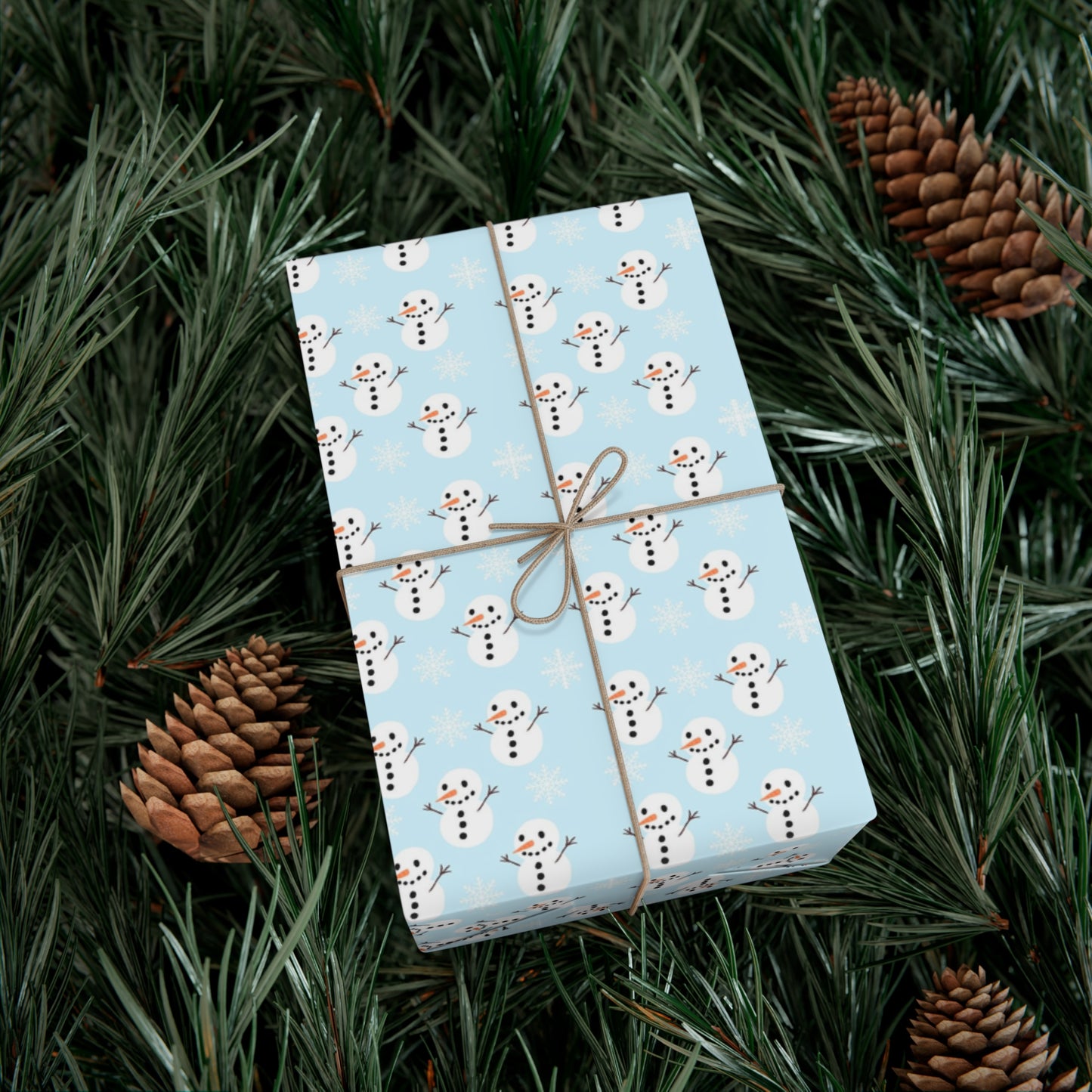 Snowman Gift Wrap Papers, Holiday Wrapping Paper, Christmas Gift Wrap, Cute Snowman Design, Winter Celebration Supplies