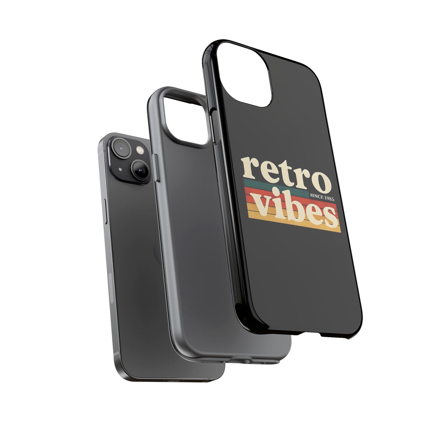 Retro Vibes Phone Case, Tough Phone Cover, Vintage Style Case, Gift for Music Lovers, Retro Aesthetic Accessory