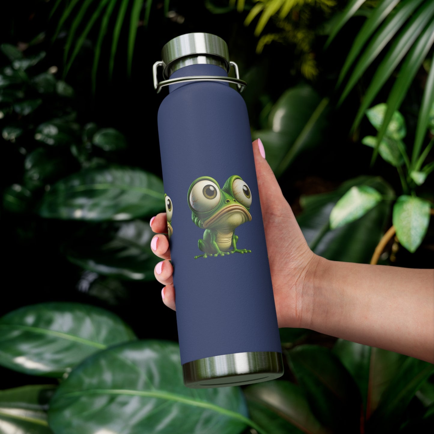 Frog-Themed Insulated Water Bottle, Funny Gift for Nature Lovers, Reusable Hydration Flask, Eco-Friendly Travel Mug, Summer Adventure [...]