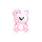 Cute Pink Bear Stickers, Kawaii Stickers, Scrapbooking Supplies, Laptop Decals, Kids Room Decor, Gift for Her
