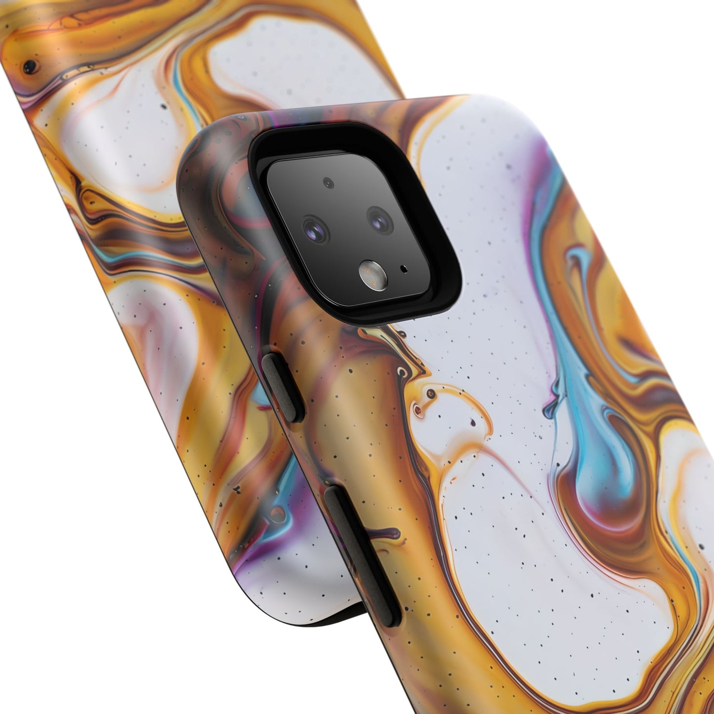 Artistic Phone Case, Tough Cases with Colorful Marble Design