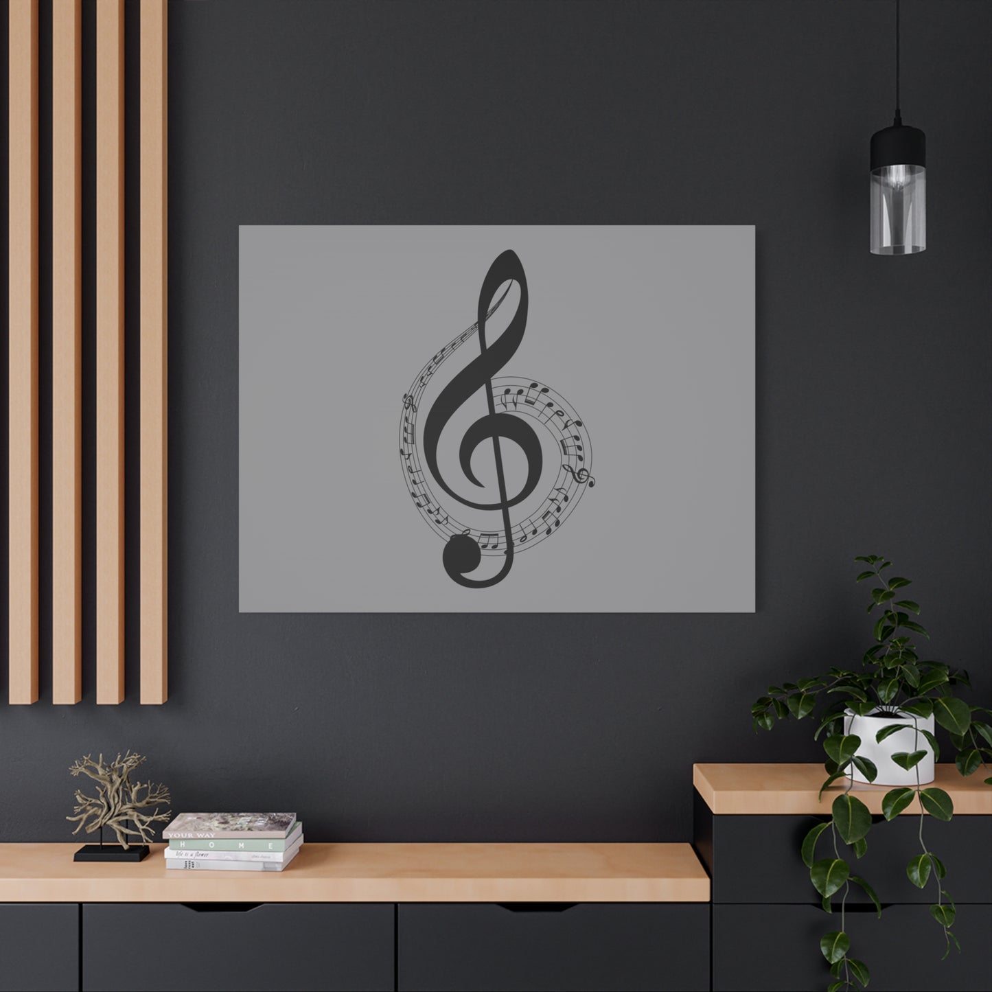 Musical Notes Canvas Print, Wall Art for Musicians, Music Lovers, Home Decor, Gift for Music Teacher, Birthday, Housewarming